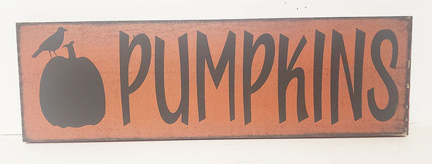 Pumpkin Crow Sign