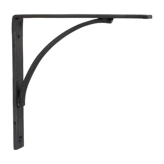 Arched Wrought Iron Shelf Brackets - Pair