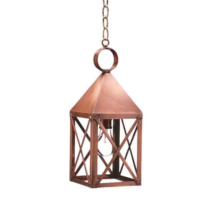 York Hanging Light with X Bars - Medium