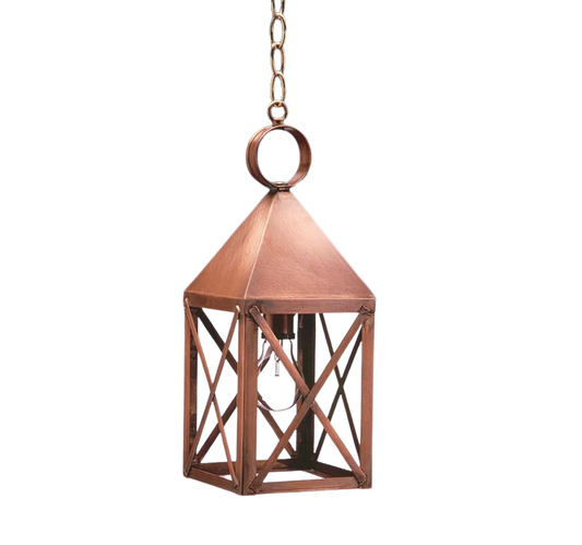 York Hanging Light with X Bars - Medium