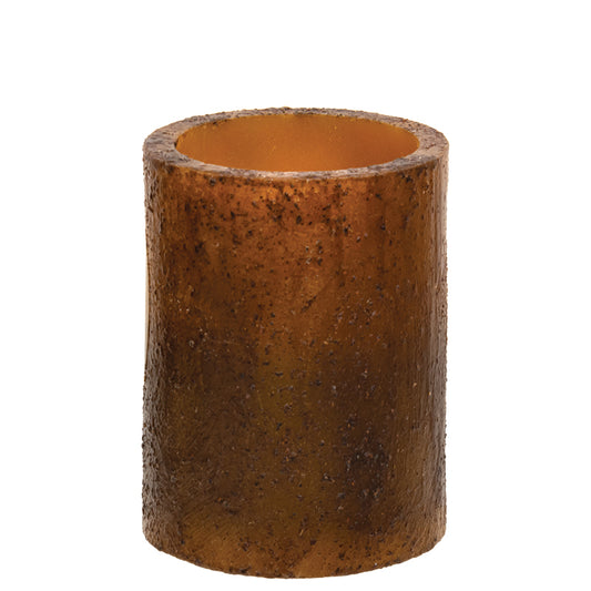 Burnt Mustard Timer Pillar - 3" X 4"