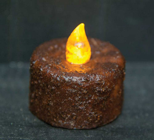 Burnt Mustard Timer Tealight