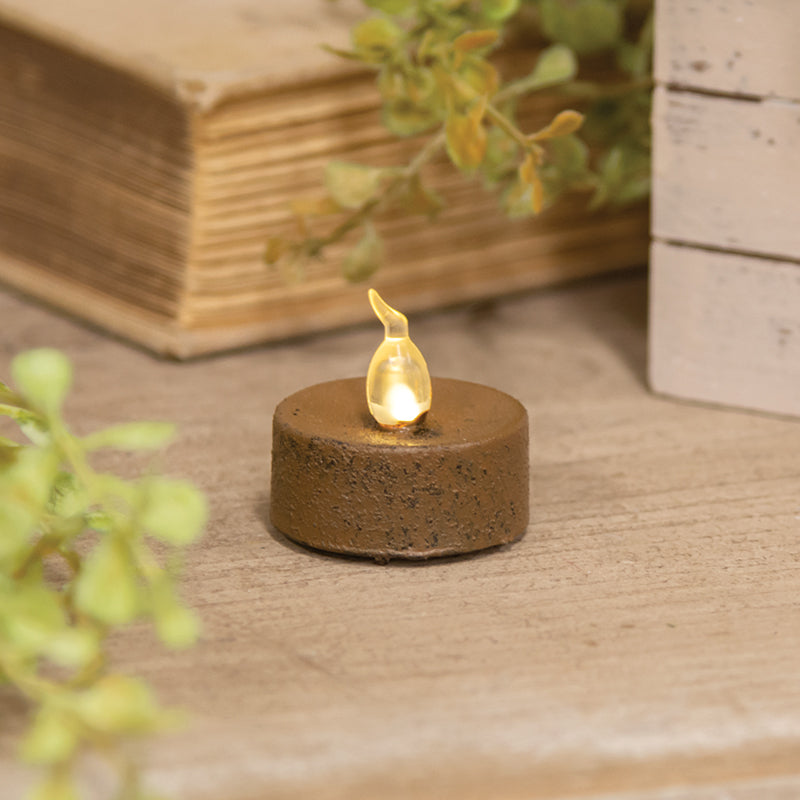 Cinnamon Textured Timer Tealight