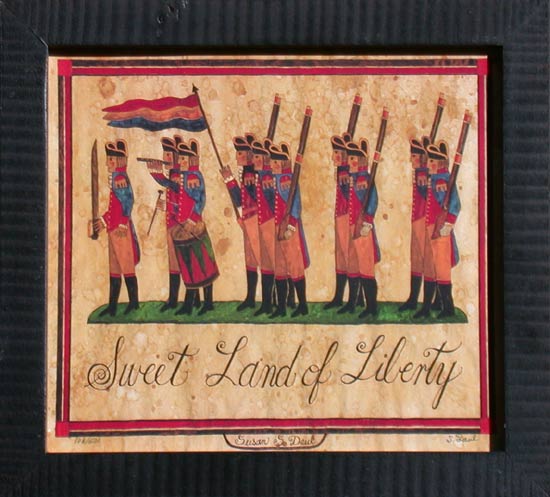 Sweet Land of Liberty Fraktur