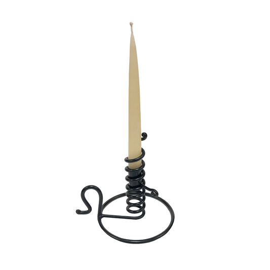 6″ Wrought Iron Spiral Courting Candle Holder