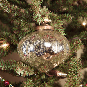 3" Silver Onion Mercury Ornament