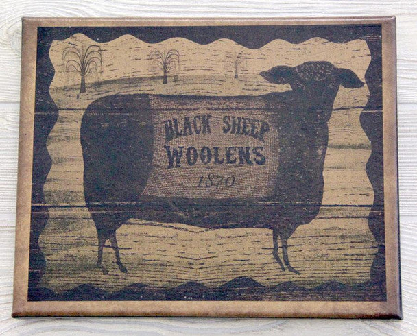 8X10 Black Sheep Woolens