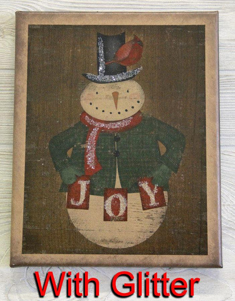 Snowman Joy 8 x 10