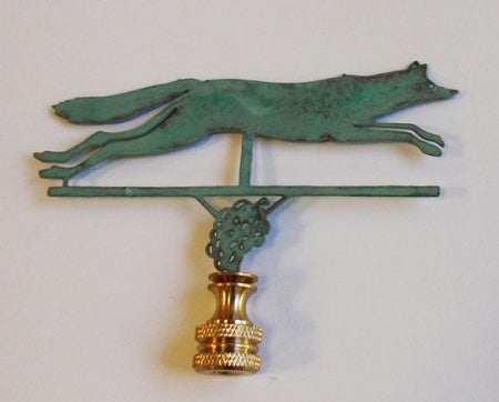 Fox With Grapes Lamp Finial
