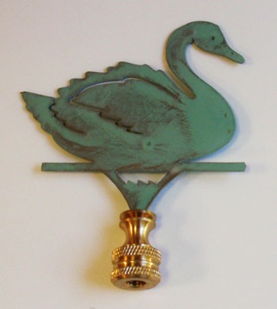 Swan Lamp Finial