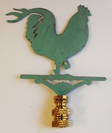 Rooster Lamp Finial