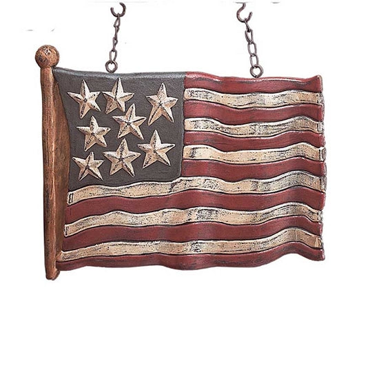 12.5 INCH RESIN 8 STAR USA WAVING FLAG ARROW REPLACEMENT