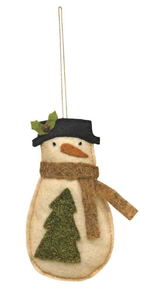 Felt Snowman w/ Tree Ornament