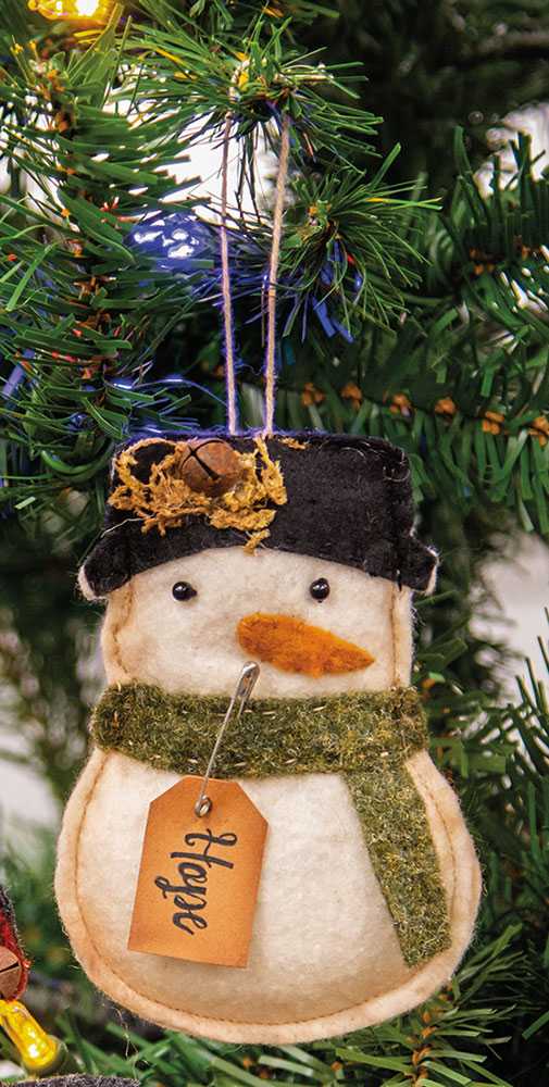 Felt Snowman Hope Ornament