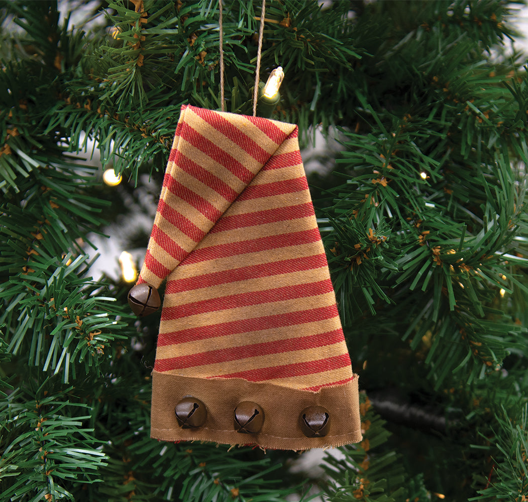 Striped Santa Hat Ornament