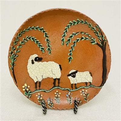 Sheep with Willow Trees Plate