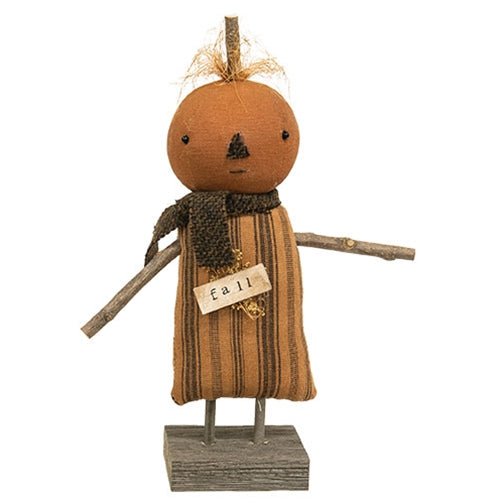 Gertrude Primitive Pumpkin Doll on Base