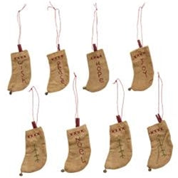 Primitive Cotton Stocking Ornaments