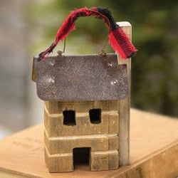 Primitive Town Cabin Ornament