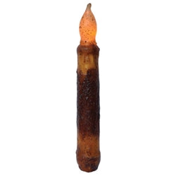 6" Burnt Mustard Battery Operated Timer Taper