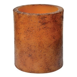 Burnt Mustard Timer Pillar - 3" X 3 1/2"