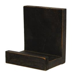 Distressed Black Wooden Plate/Frame Holder