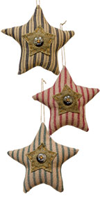 Star Button Ornaments