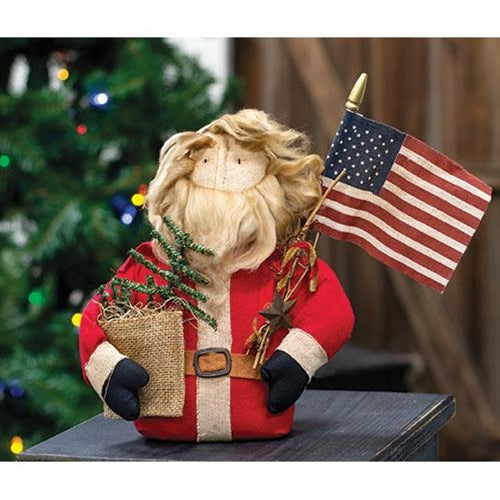 Patriotic Santa Doll