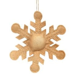 Antiqued Snowflake Ornament