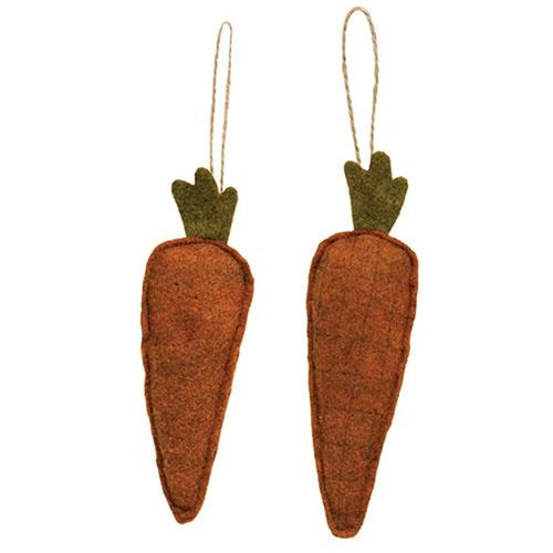 Primitive Carrot Ornaments