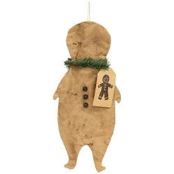 Primitive Gingerbread Man Ornament