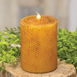 Wrapped Honeycomb LED Pillar