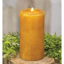 Wrapped Honeycomb LED Pillar
