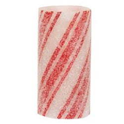 Multi-Stripe Candy Cane Timer Pillar