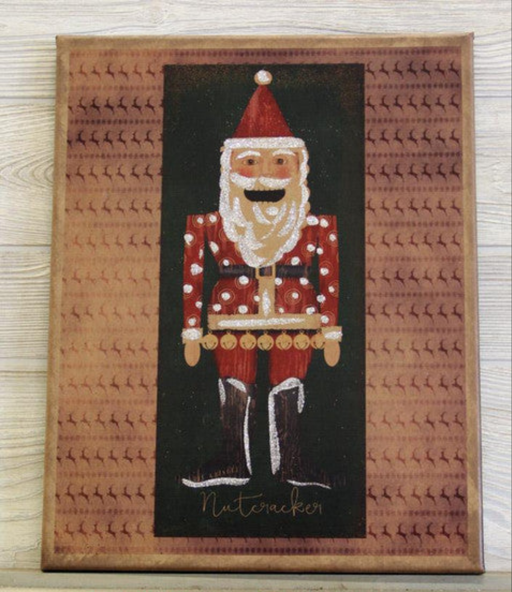 11X14 Santa Nutcracker Canvas Print