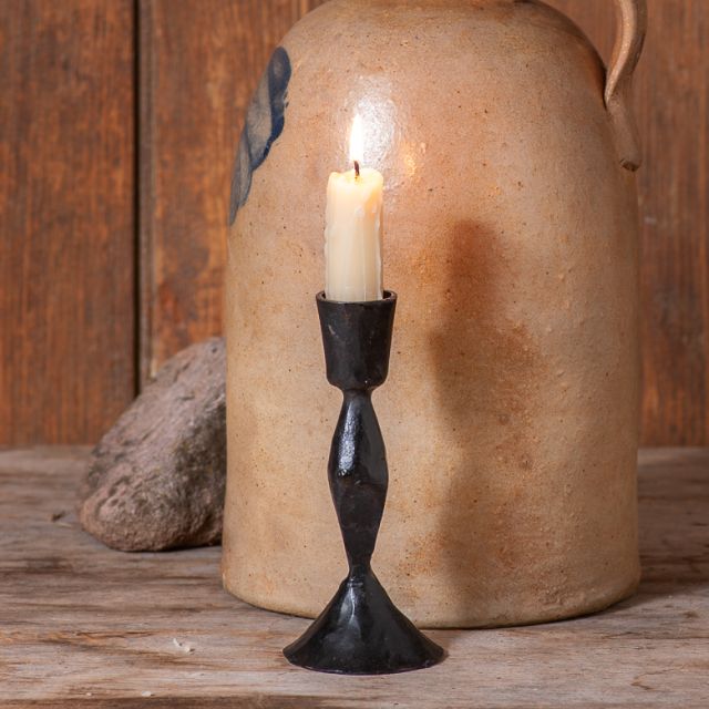 5.5-Inch Plymouth Cast Iron Taper Candle Holders