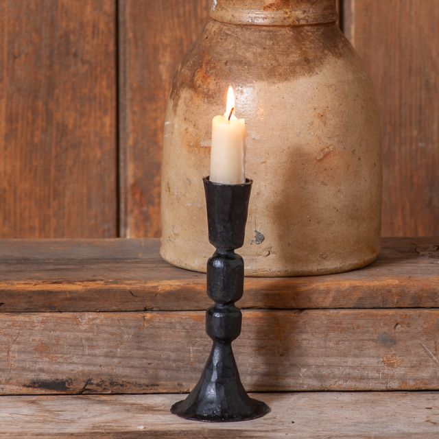 6-Inch Colonial Cast Iron Taper Candle Holders