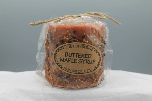 Buttered Maple Syrup Pillar Candle 3 x 3