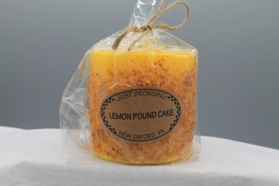 Lemon Pound Cake Pillar Candle 3 x 3