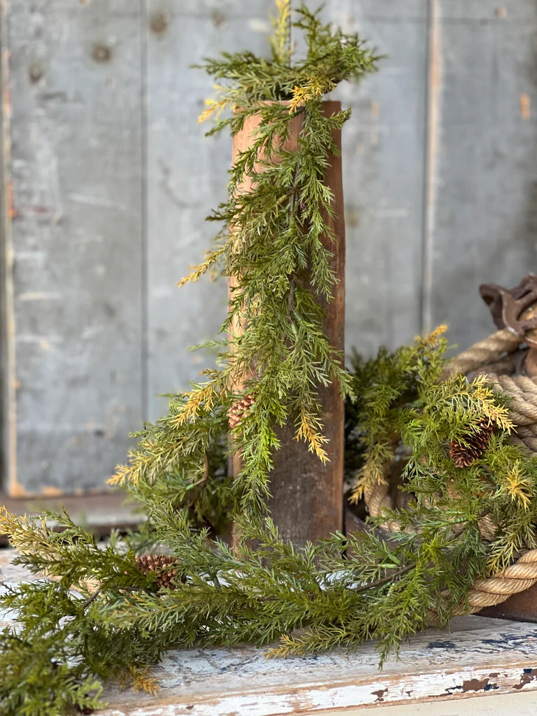 Prickly Pine Garland | 6' | Moss