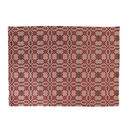 Kendall Jacquard Red Placemat