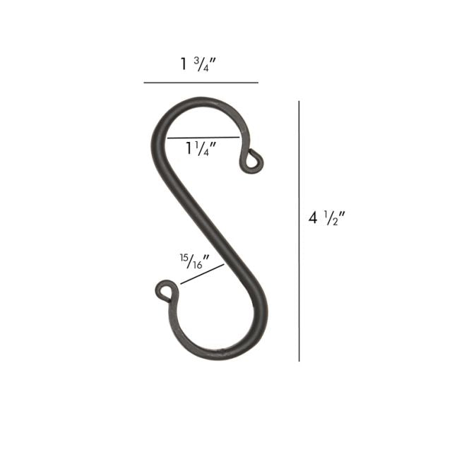 Medium Forged "S" Hook