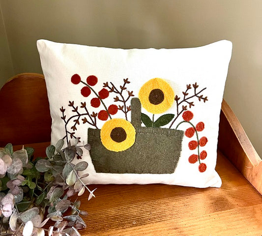 SUNFLOWERS W/BITTERSWEET PILLOW