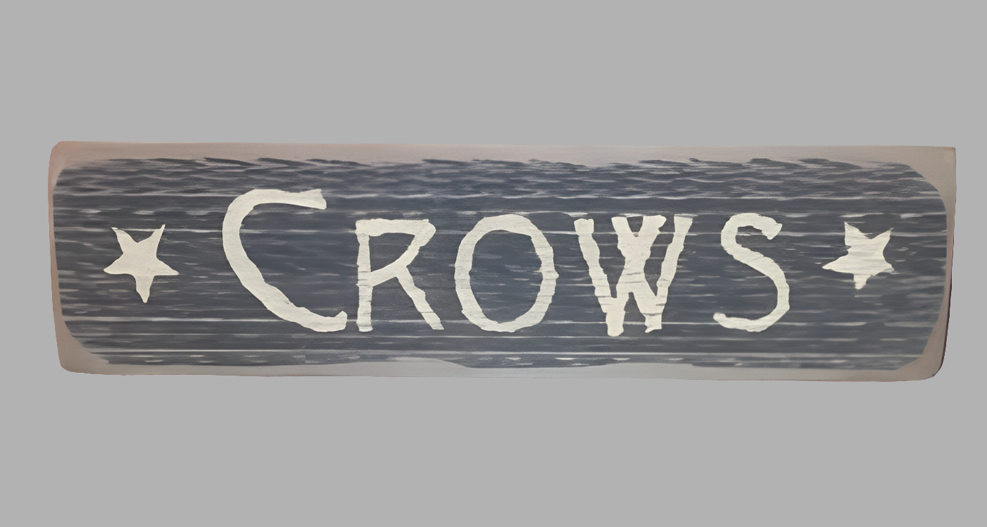 Crows Wooden Sign