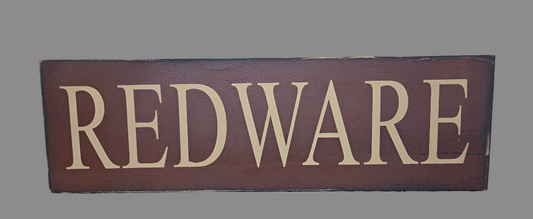 Redware Wood Sign