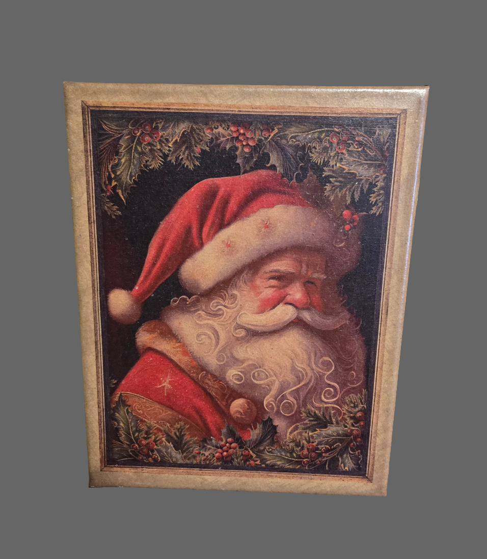 8x10 Portrait Santa Right Canvas Print