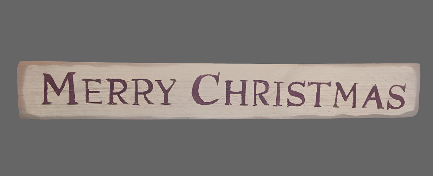 Merry Christmas Wooden Sign