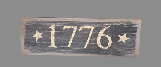 1776 Wood Sign