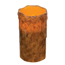 Burnt Mustard Timer Pillar - 3" X 6"