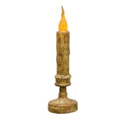 Twisted Flame Candlestick - Burnt Ivory - 8"